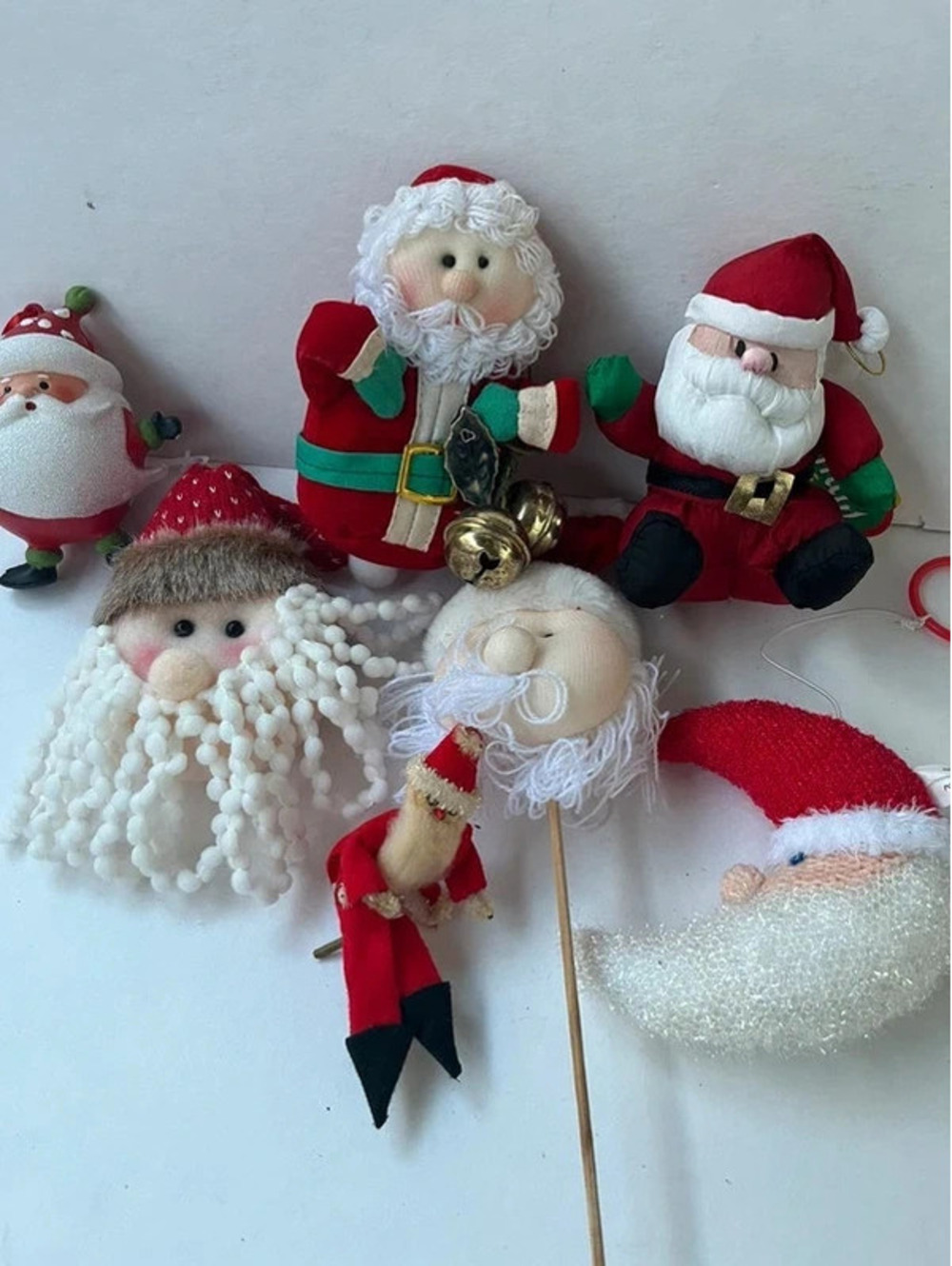 Lot of Santa Christmas Ornaments